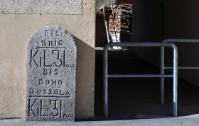 Meilenstein in Simplon-Dorf