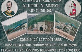 Der König von Italien eröffnete den Tunnel